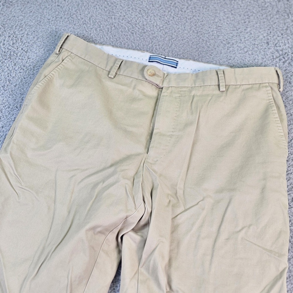 Peter Millar Pants Mens 36x31 Beige Chino Pima Cotton Straight Leg Casual
